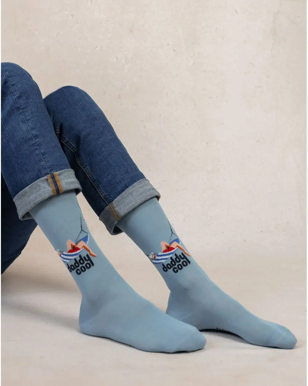 chaussettes homme bleu foret